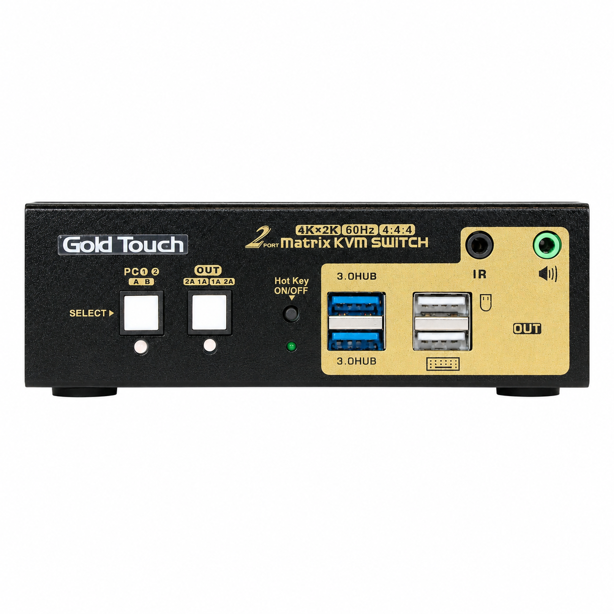 2 Ports HDMI + DP KVM Switch