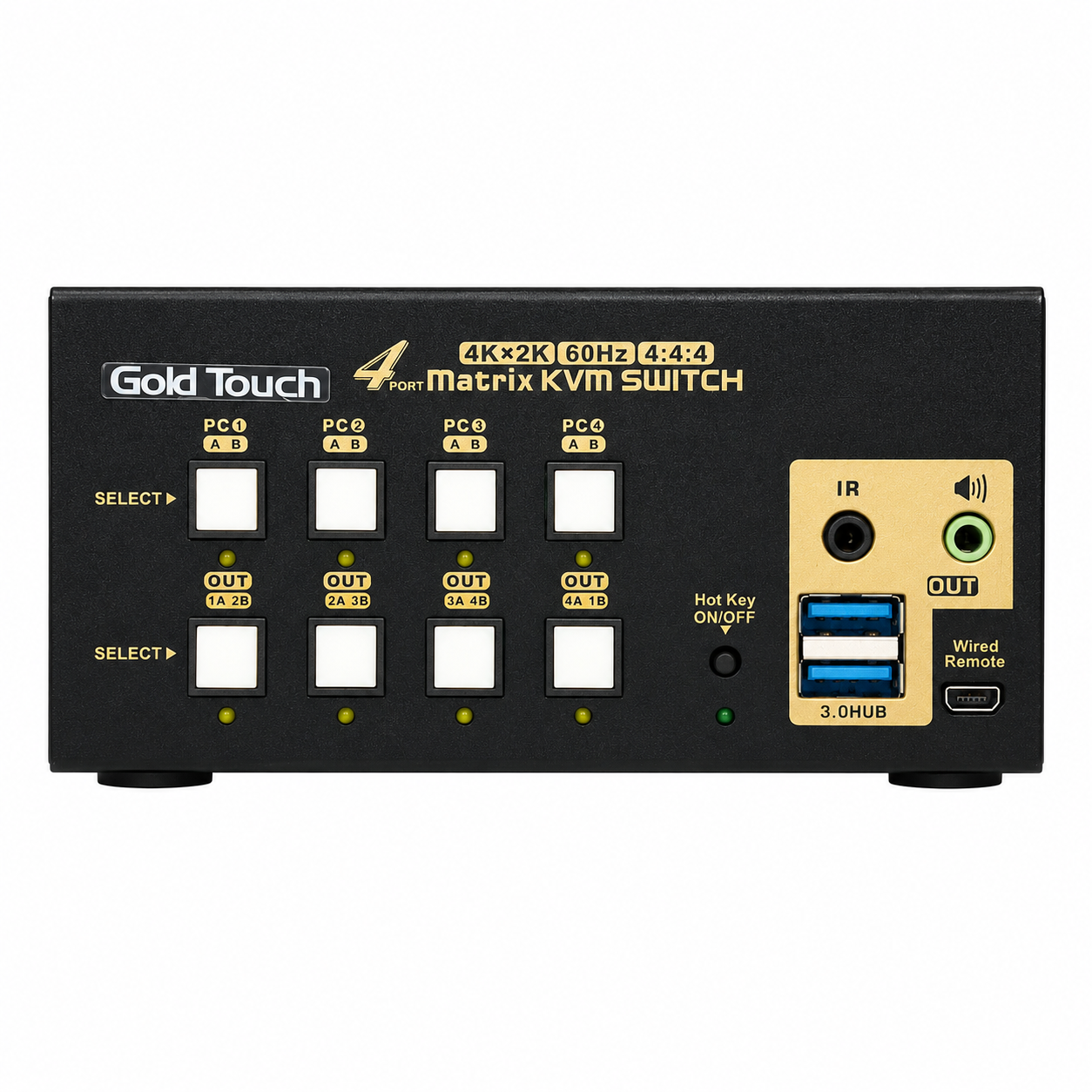 4 Ports Dual DP KVM swtich