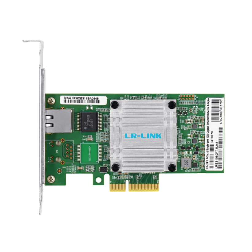 PCIe x4 Single-Port RJ45 Adapter